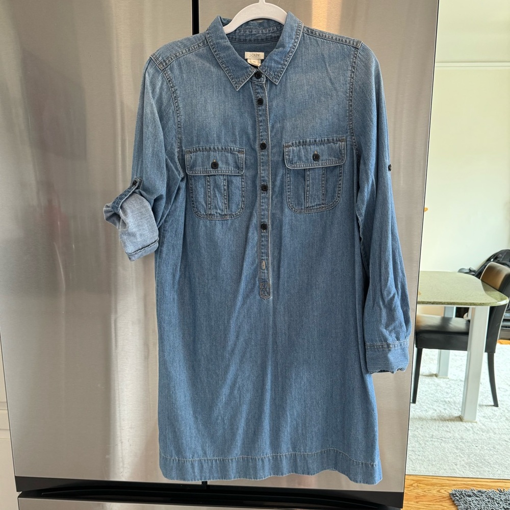 J.Crew Denim Medium Wash Denim Dress